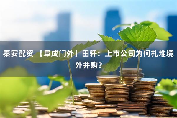 秦安配资 【阜成门外】田轩：上市公司为何扎堆境外并购？