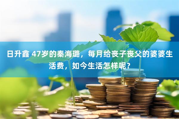 日升鑫 47岁的秦海璐，每月给丧子丧父的婆婆生活费，如今生活怎样呢？